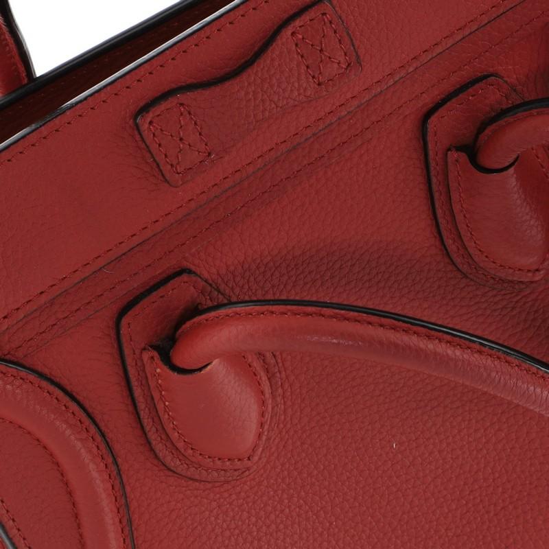 Celine Luggage Bag Grainy Leather Nano 5