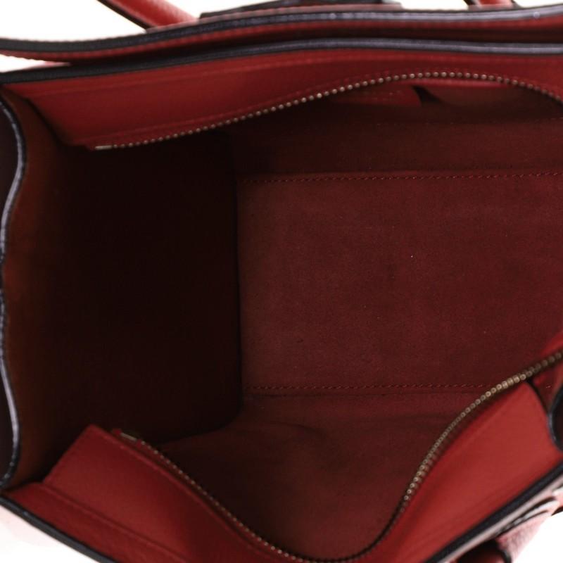 Celine Luggage Bag Grainy Leather Nano 1