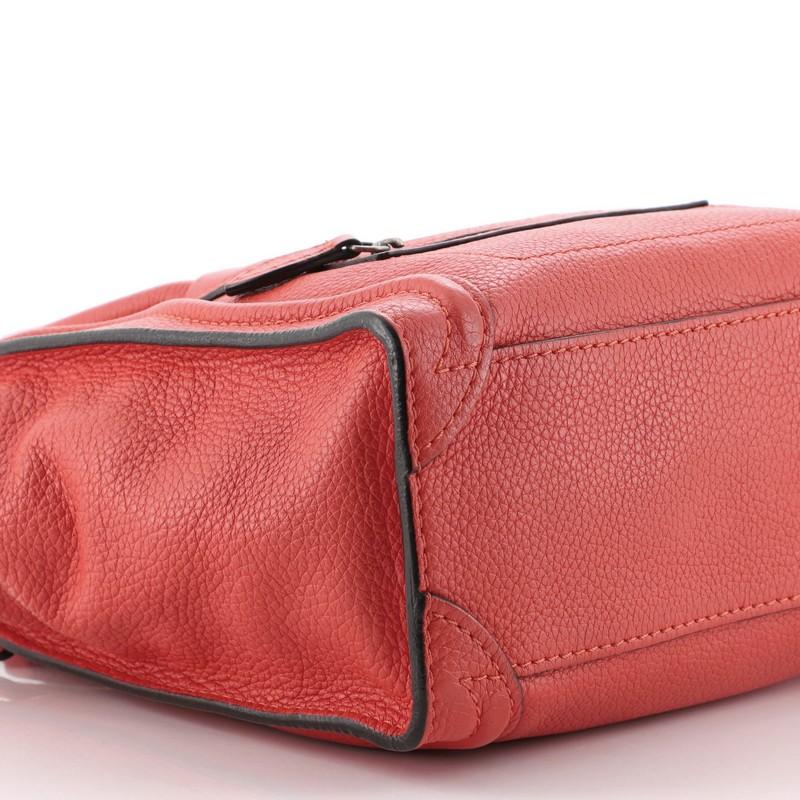 Celine Luggage Bag Grainy Leather Nano 1