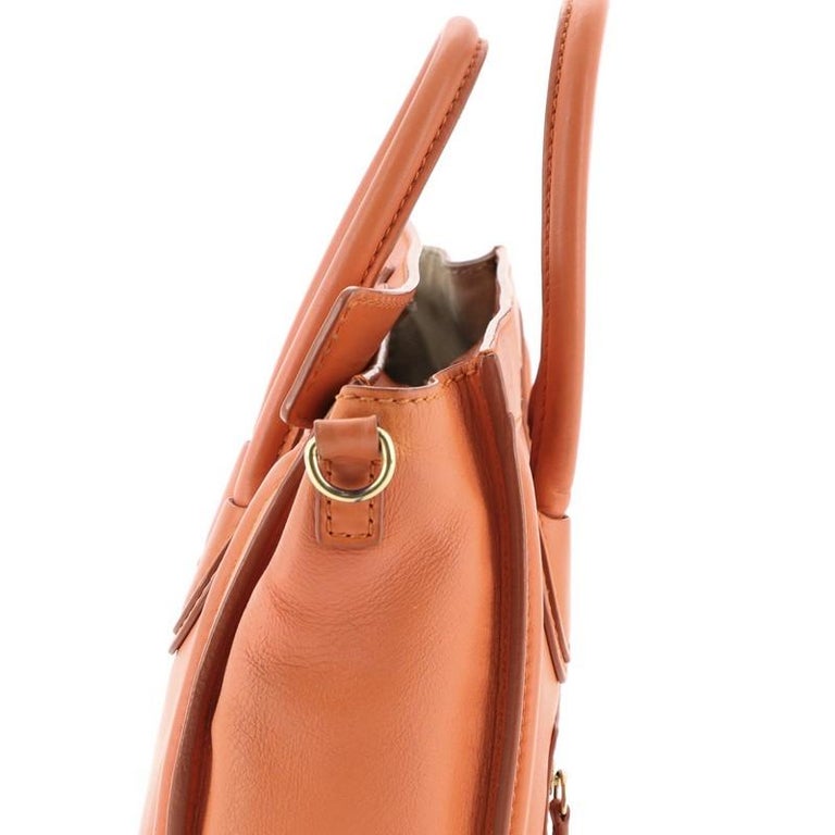 Celine Luggage Bag Grainy Leather Nano For Sale at 1stdibs