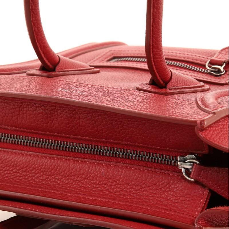 Celine Luggage Bag Grainy Leather Nano 2