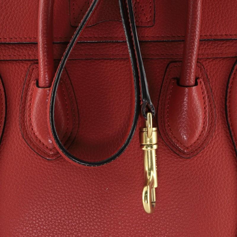 Celine Luggage Bag Grainy Leather Nano 4