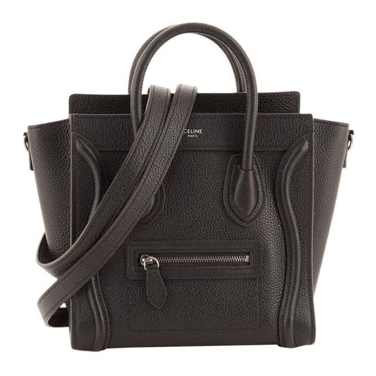 Celine Luggage Bag Grainy Leather Nano