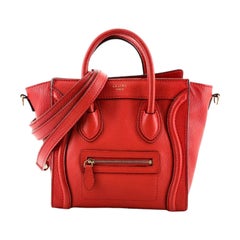 Celine Luggage Bag Grainy Leather Nano