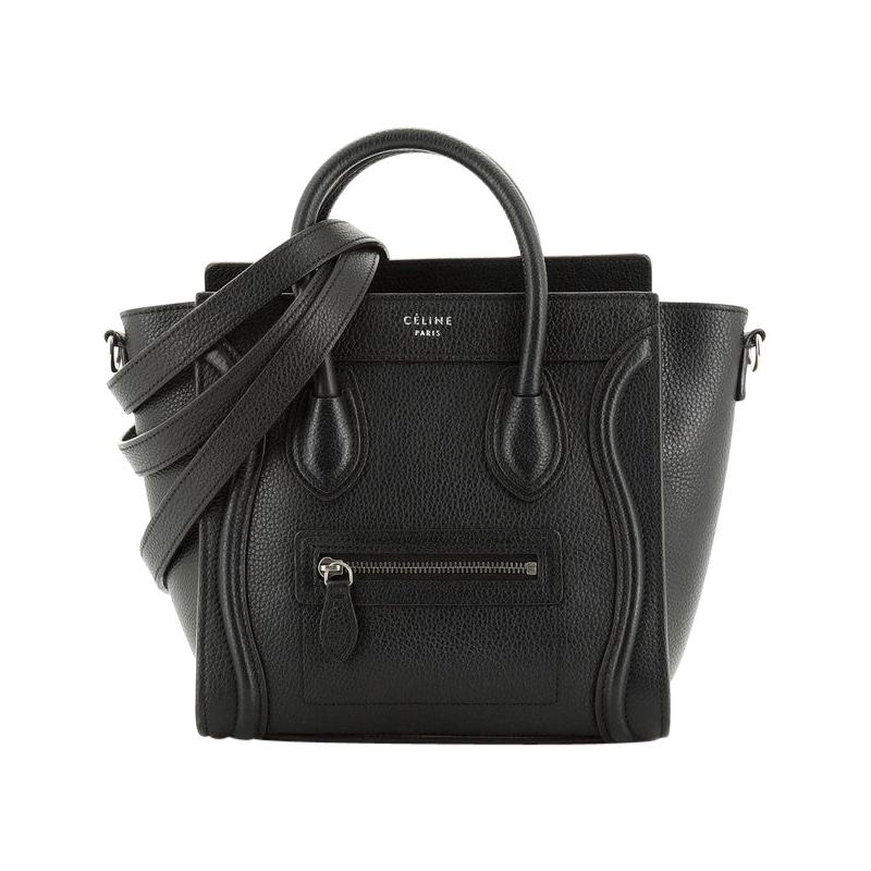 Celine Luggage Bag Grainy Leather Nano