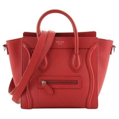 Celine Luggage Bag Grainy Leather Nano