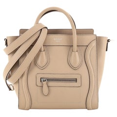 Gepäcktasche Nano aus grauem Leder von Celine