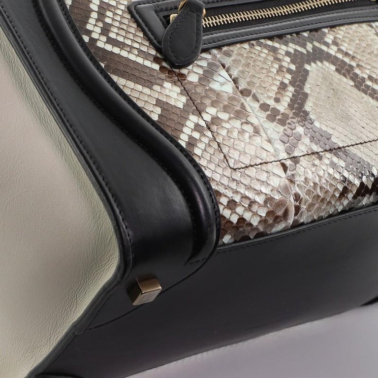 Celine Luggage Bag Python and Leather Mini at 1stDibs | celine bag ...