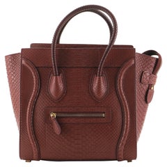 Celine Luggage Bag Python Micro