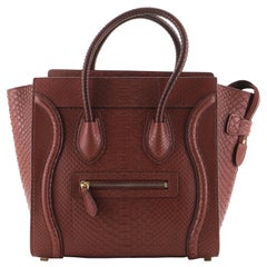 Celine Luggage Bag Python Micro