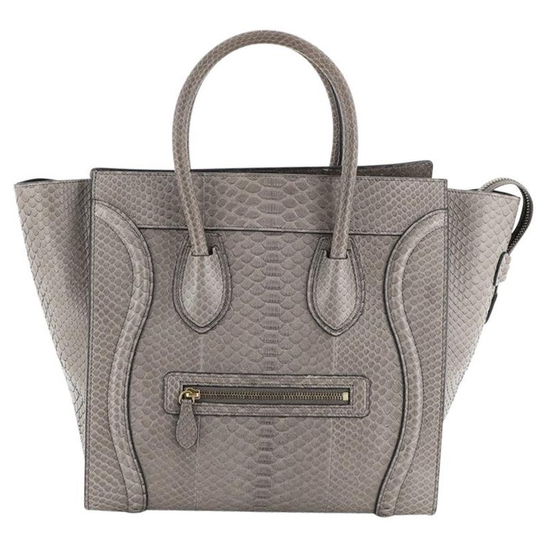 Celine Luggage Bag Python Mini at 1stDibs celine luggage python