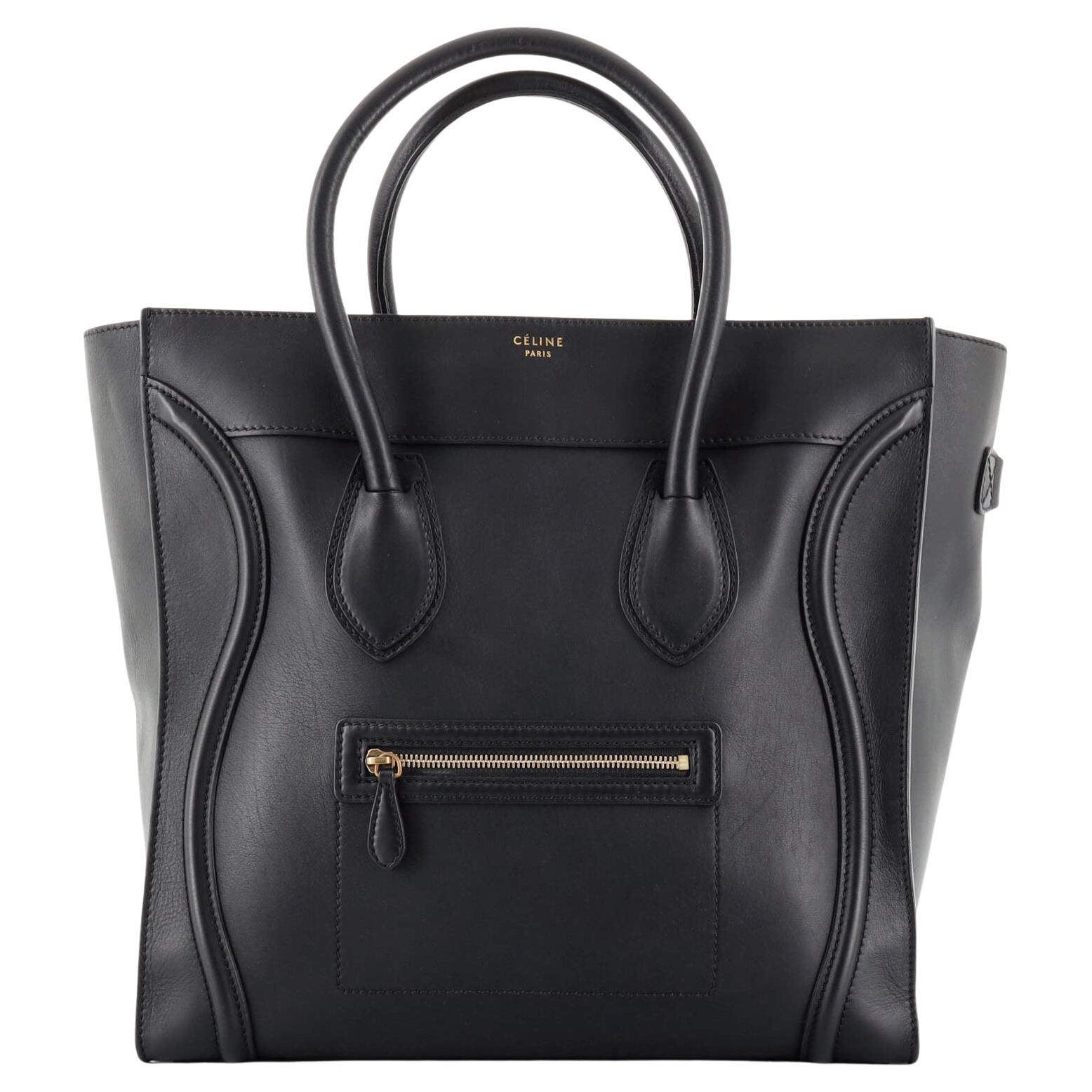 Celine Luggage Bag Canvas Mini at 1stDibs
