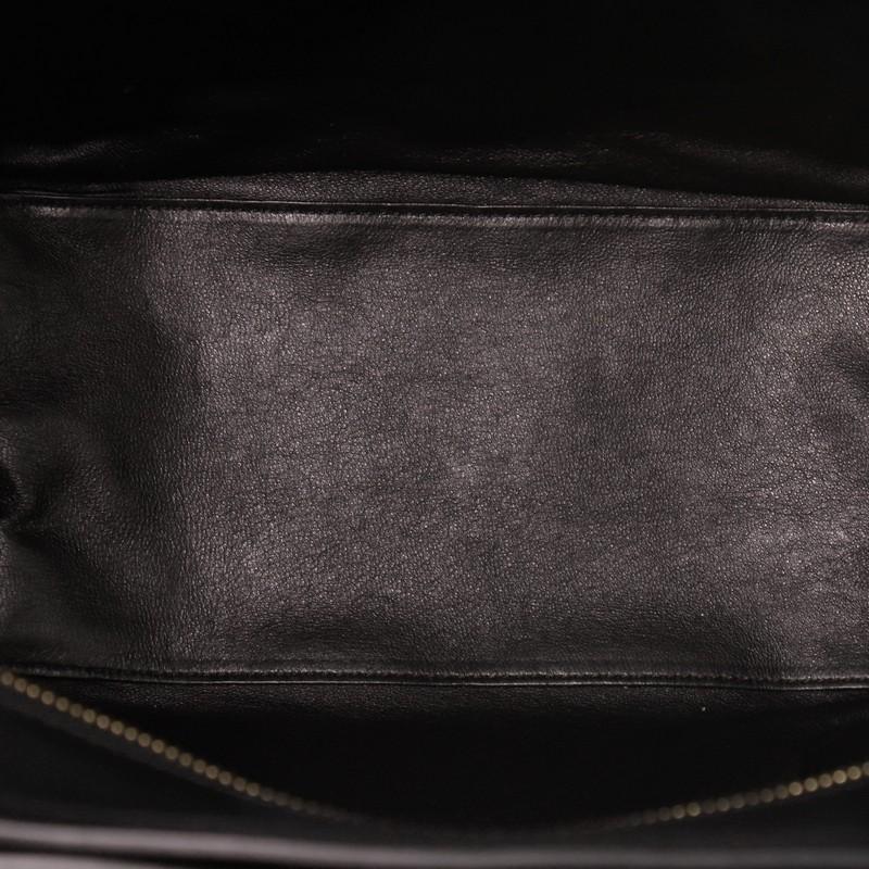 Black Celine Luggage Bag Smooth Leather Micro