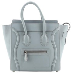 Used Celine Luggage Bag Smooth Leather Micro