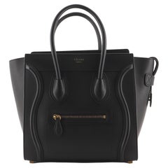 Celine Luggage Bag Smooth Leather Micro