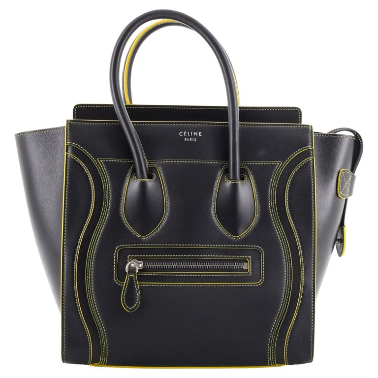 Celine Luggage Bag Smooth Leather Micro For Sale at 1stDibs