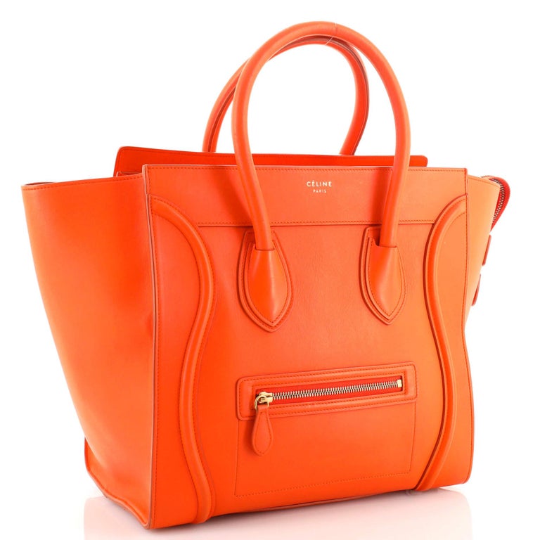 Celine Luggage Bag Smooth Leather Mini at 1stDibs