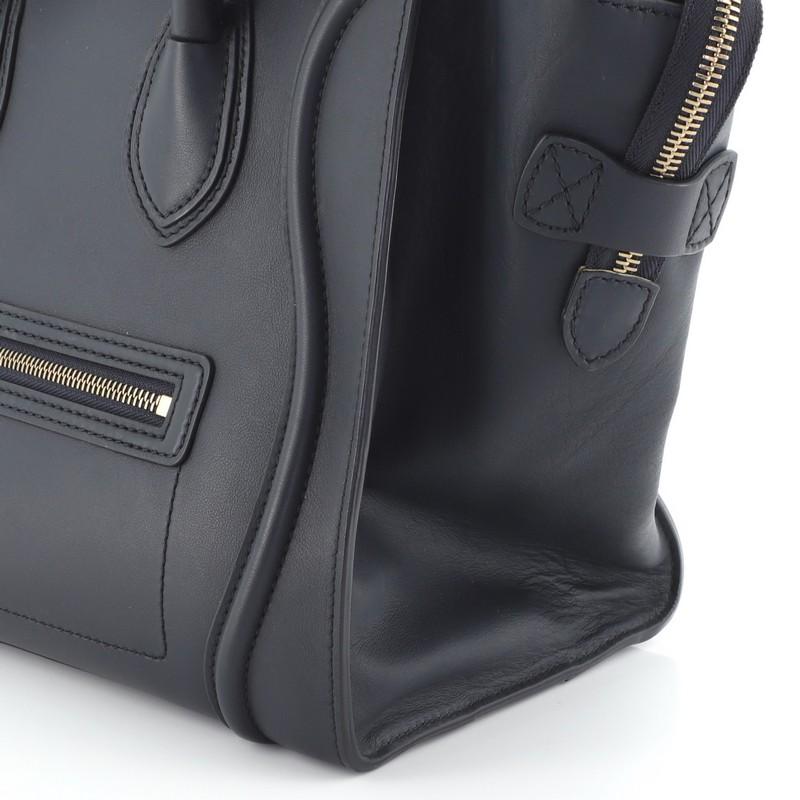 Celine Luggage Bag Smooth Leather Mini 1