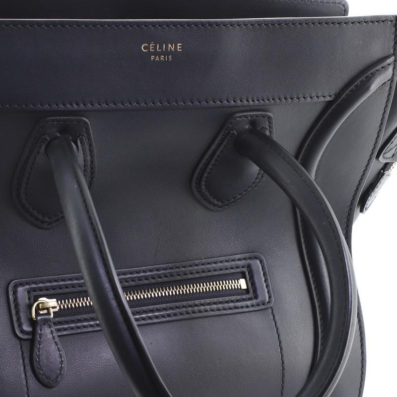 Celine Luggage Bag Smooth Leather Mini 2