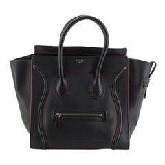 Used Celine Luggage Bag Smooth Leather Mini