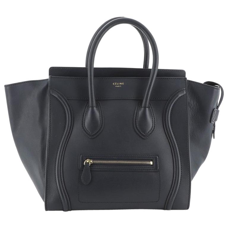 Celine Luggage Bag Smooth Leather Mini For Sale at 1stdibs