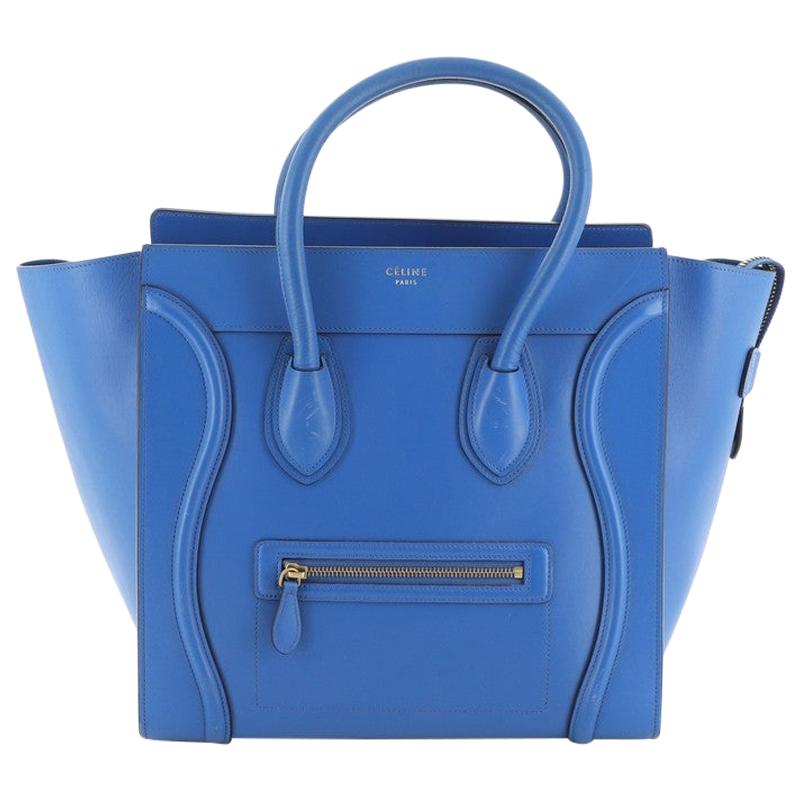 Celine Luggage Bag Smooth Leather Mini at 1stDibs