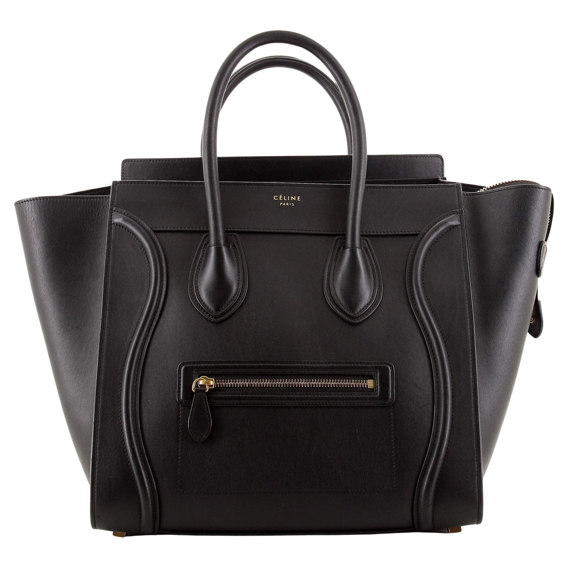 Celine Luggage Bag Smooth Leather Mini at 1stDibs