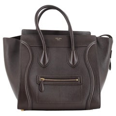 Celine Luggage Bag Mini en cuir lisse Celine Luggage Bag Mini en cuir lisse