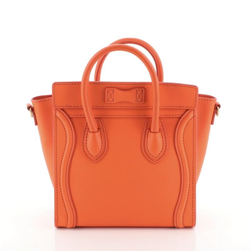 celine nano smooth leather