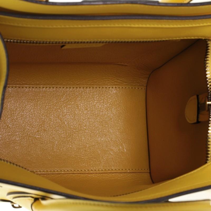 Celine Luggage Bag Smooth Leather Nano In Good Condition In NY, NY