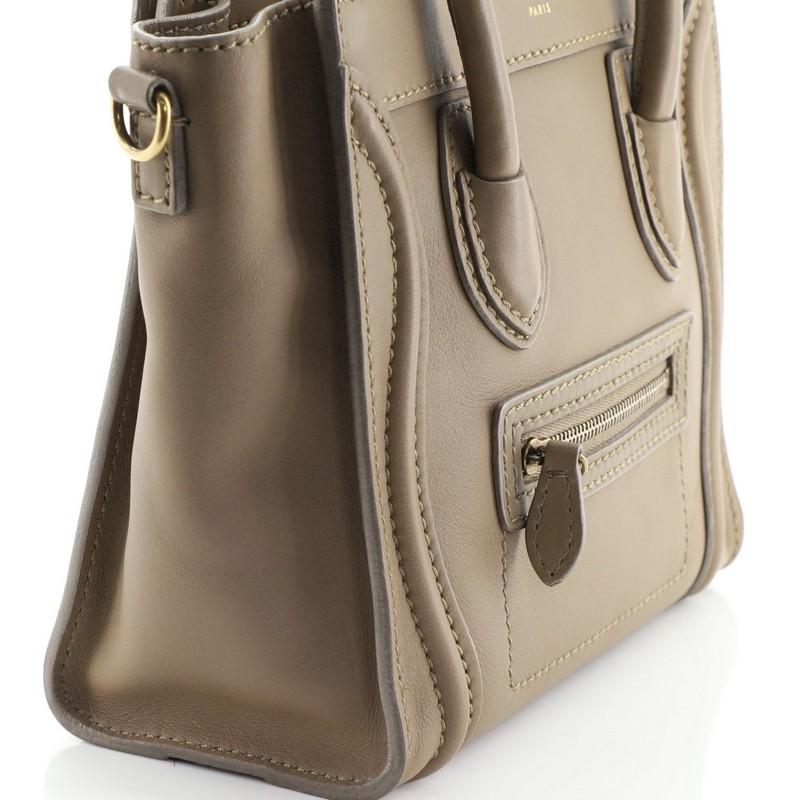 Celine Luggage Bag Smooth Leather Nano 2
