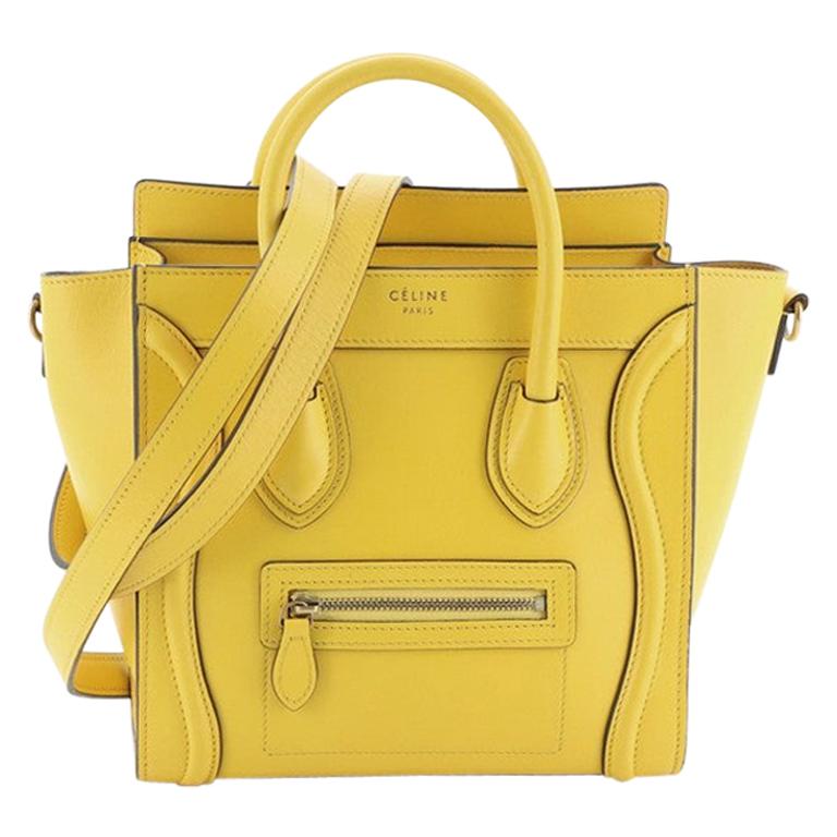 Celine Luggage Bag Smooth Leather Nano at 1stDibs celine trapeze bag