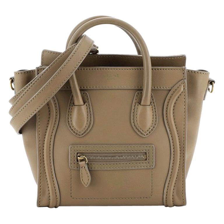 Celine Luggage Bag Smooth Leather Nano