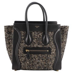 Celine Luggage Bag Tweed Micro