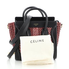 Celine Luggage Bag Tweed Nano