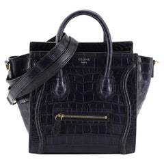 Celine Luggage Handbag Crocodile Nano