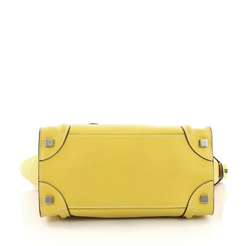 Women's Celine Luggage Handbag Grainy Leather Micro
