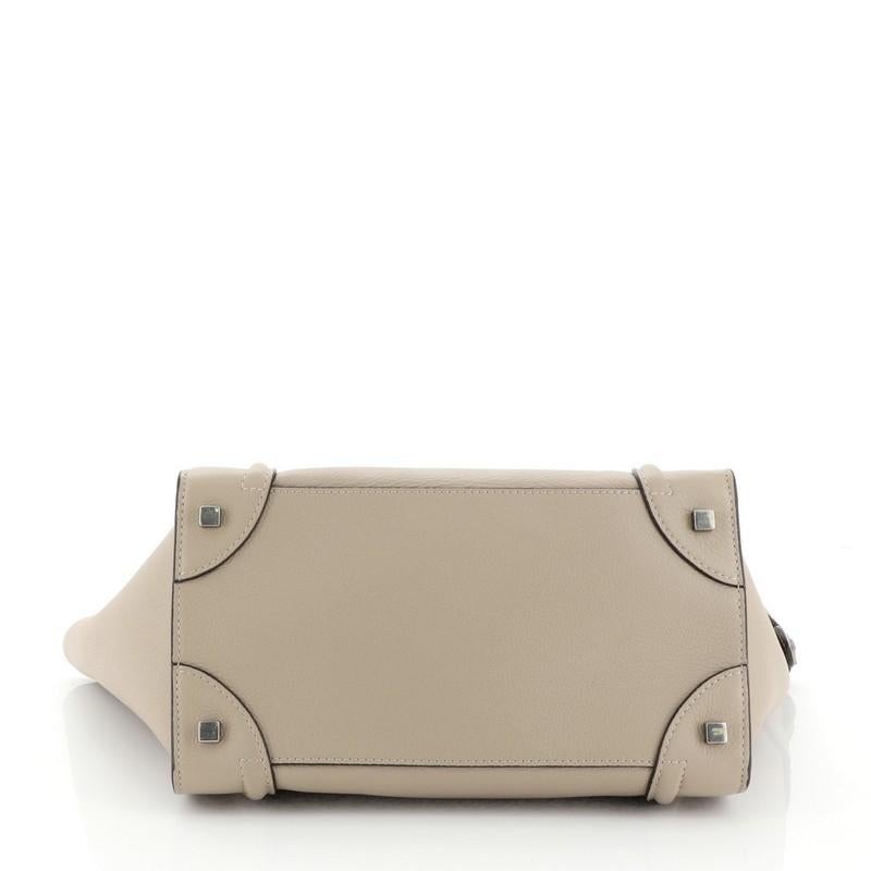 Celine Luggage Handbag Grainy Leather Mini  In Good Condition In NY, NY