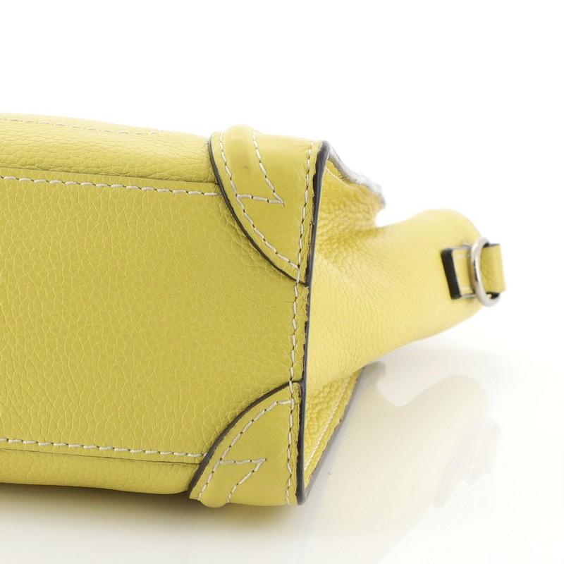 Celine Luggage Handbag Grainy Leather Nano  1