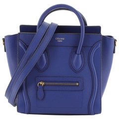 Celine Luggage Handbag Grainy Leather Nano