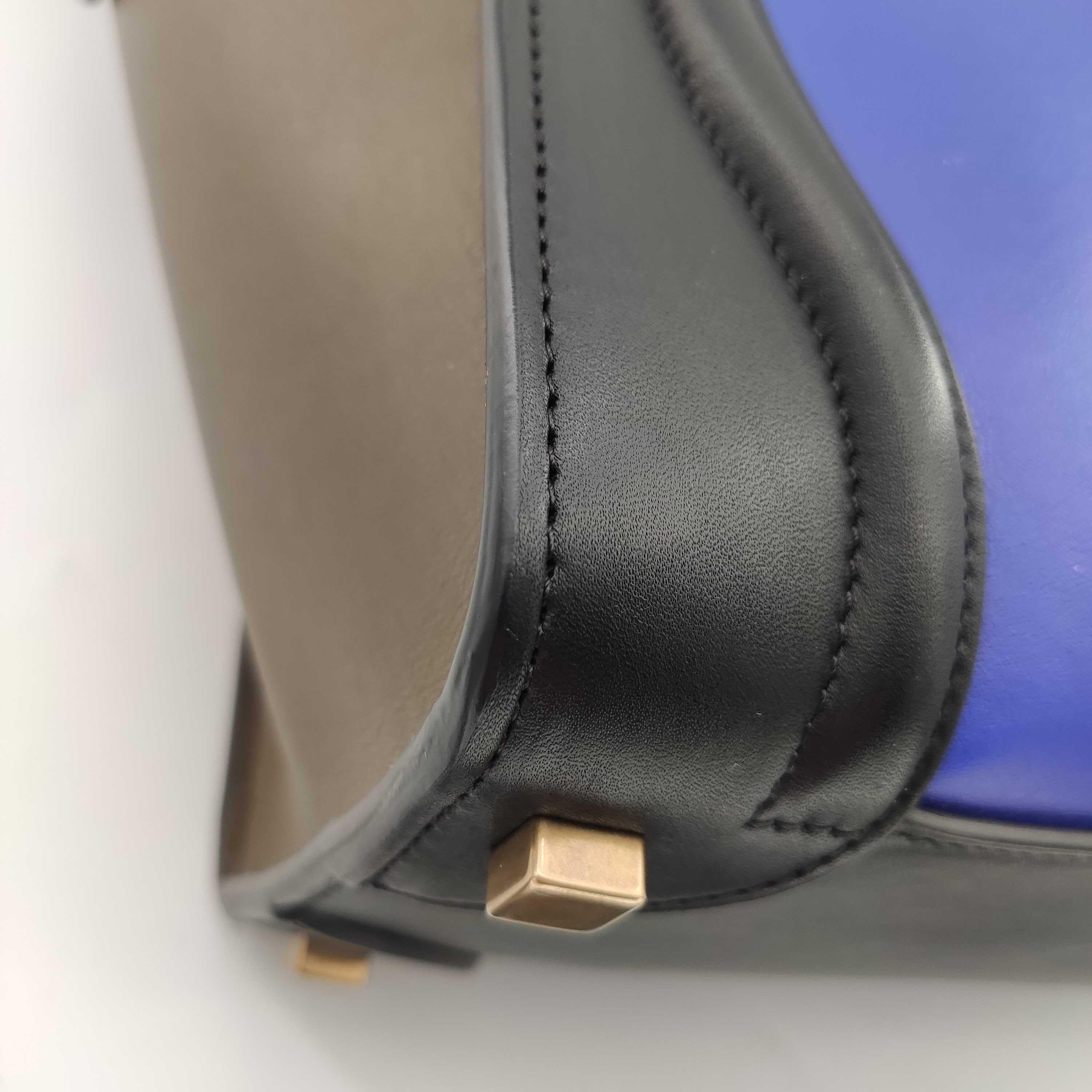 CÉLINE luggage Handbag in Blue Leather 6