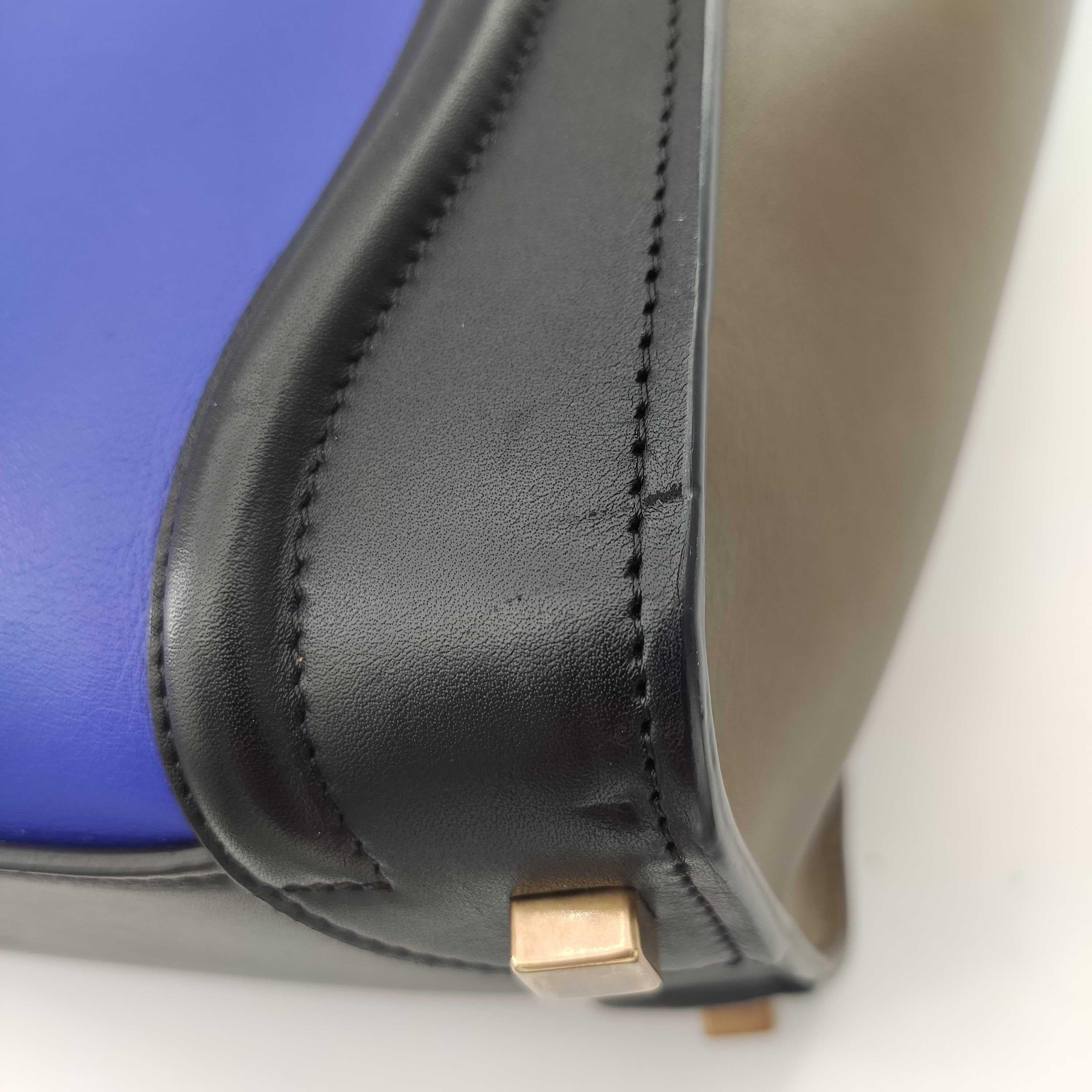 CÉLINE luggage Handbag in Blue Leather 7