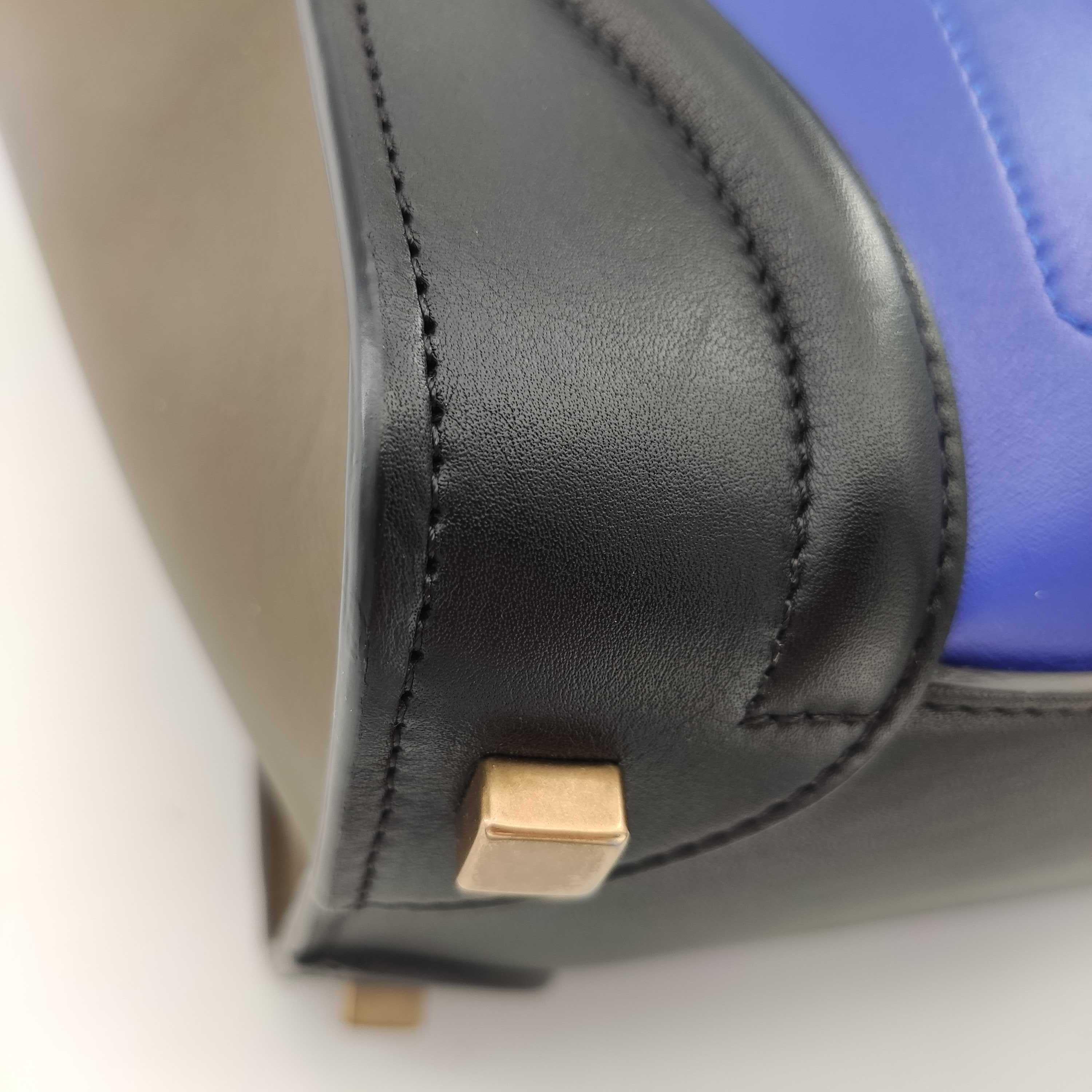 CÉLINE luggage Handbag in Blue Leather 4