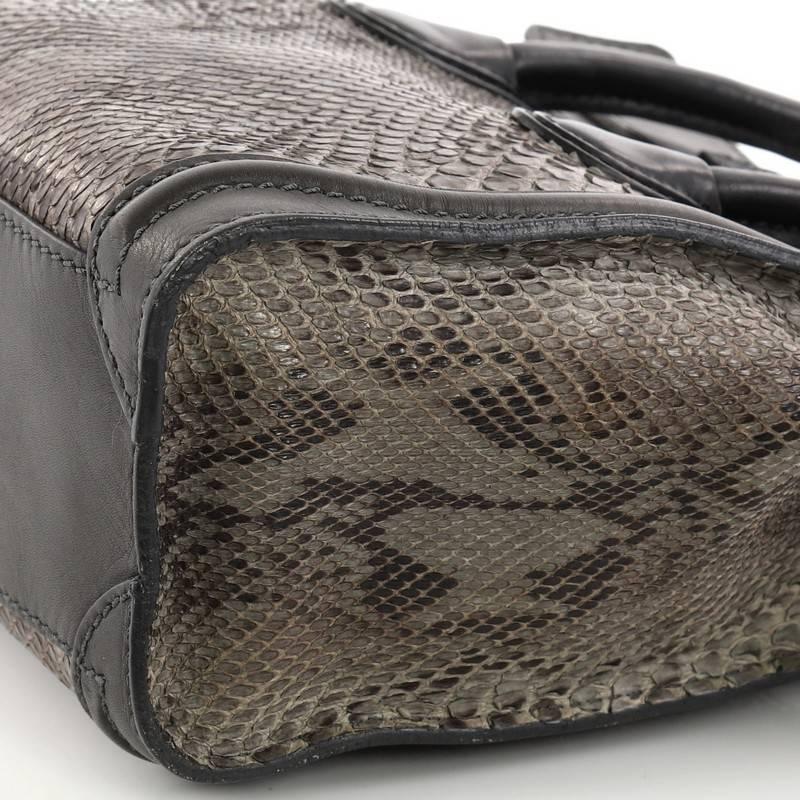 Women's or Men's Celine Luggage Handbag Python and Leather Nano