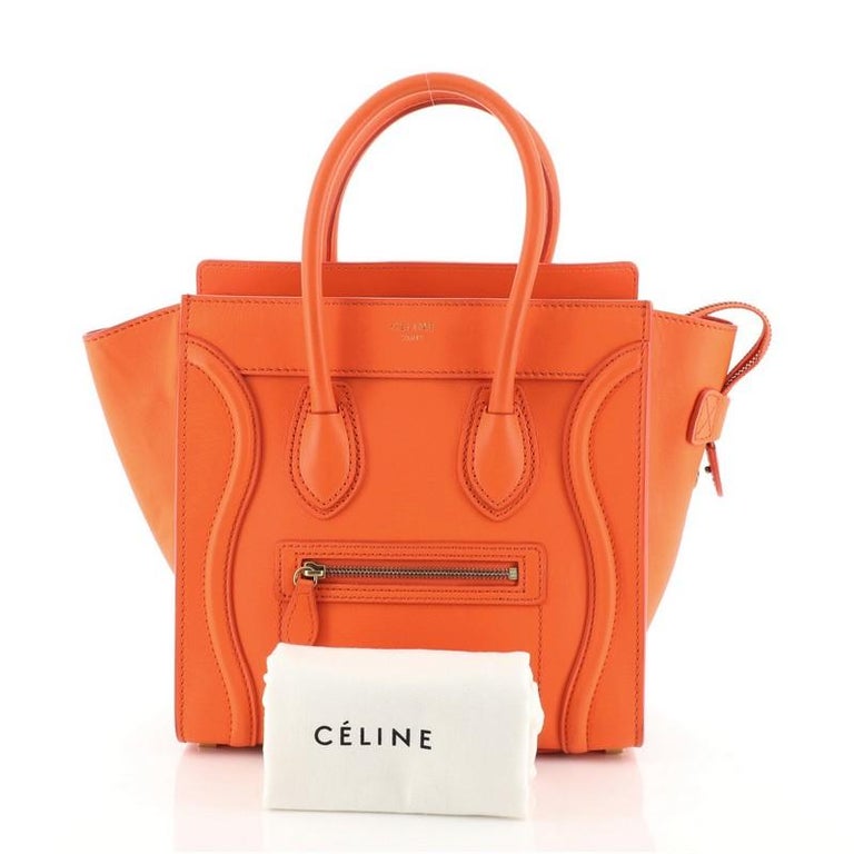 Celine Luggage Handbag Smooth Leather Micro at 1stdibs