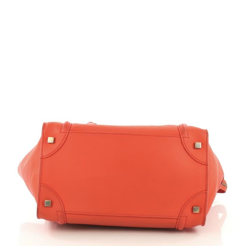 Women's or Men's Celine Luggage Handbag Smooth Leather Mini