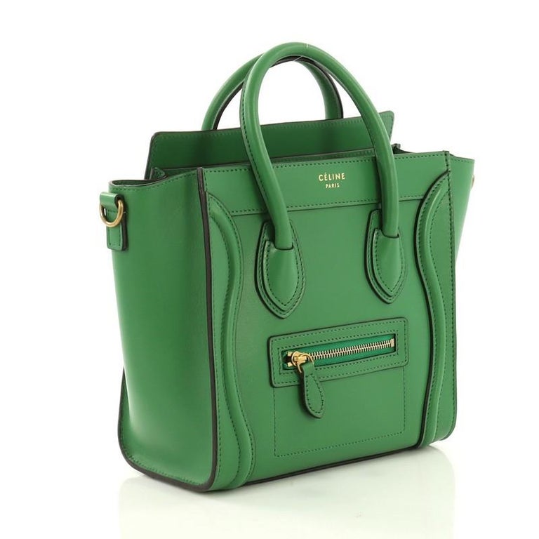 Celine Luggage Handbag Smooth Leather Nano at 1stdibs