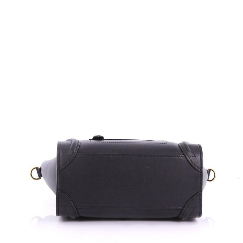 Women's or Men's Celine Luggage Handbag Smooth Leather Nano