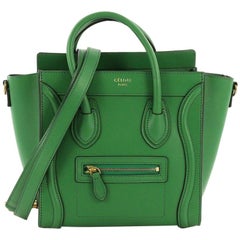 Celine Luggage Handbag Smooth Leather Nano