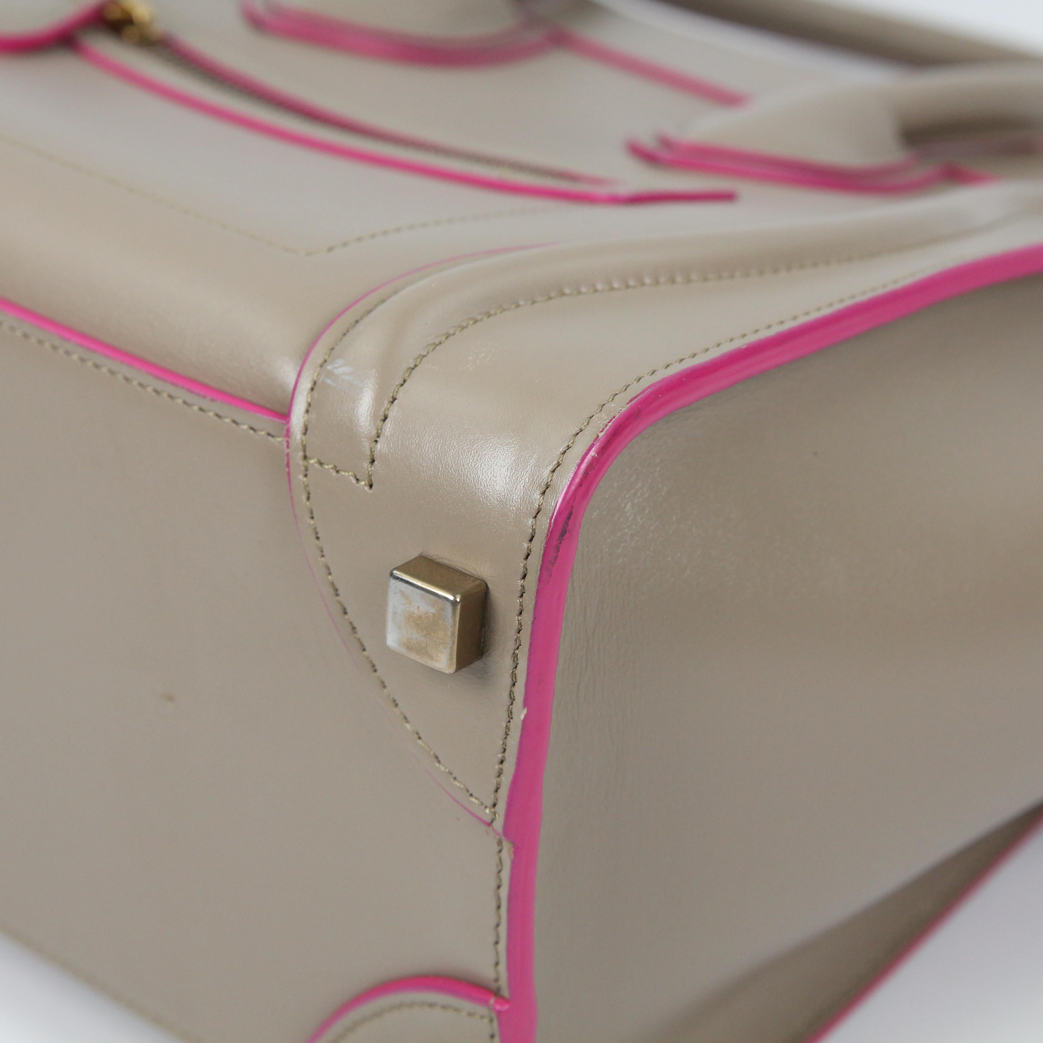 Celine Luggage leather handbag For Sale 2